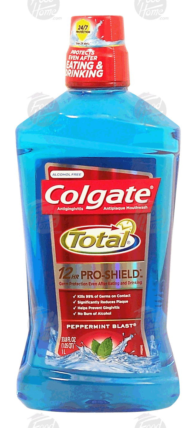 Colgate Total 12 hr pro-shield, antigingivitis, antiplaque mouthwash, peppermint blast Full-Size Picture